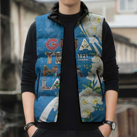 Guatemala 1821 Chapin Sleeveless Puffer Jacket Happy Independence Day - Wonder Print Shop