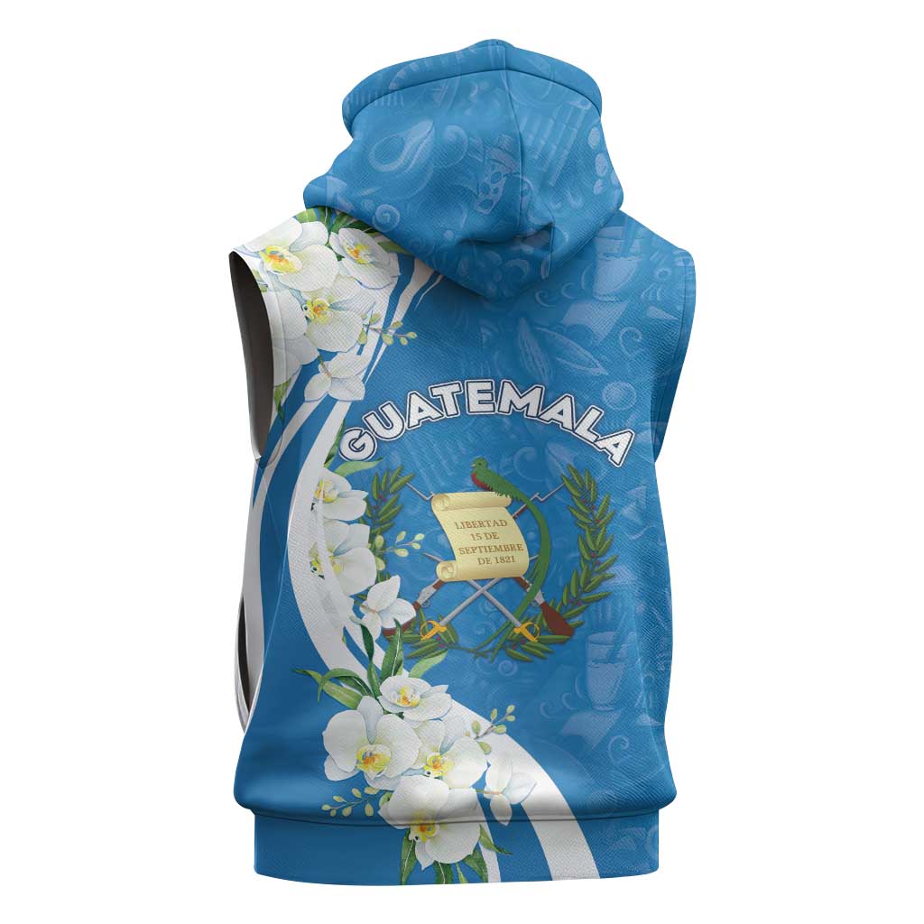 Guatemala 1821 Chapin Sleeveless Zip Hoodie Happy Independence Day - Wonder Print Shop