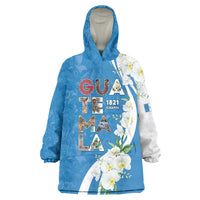 Guatemala 1821 Chapin Wearable Blanket Hoodie Happy Independence Day - Wonder Print Shop