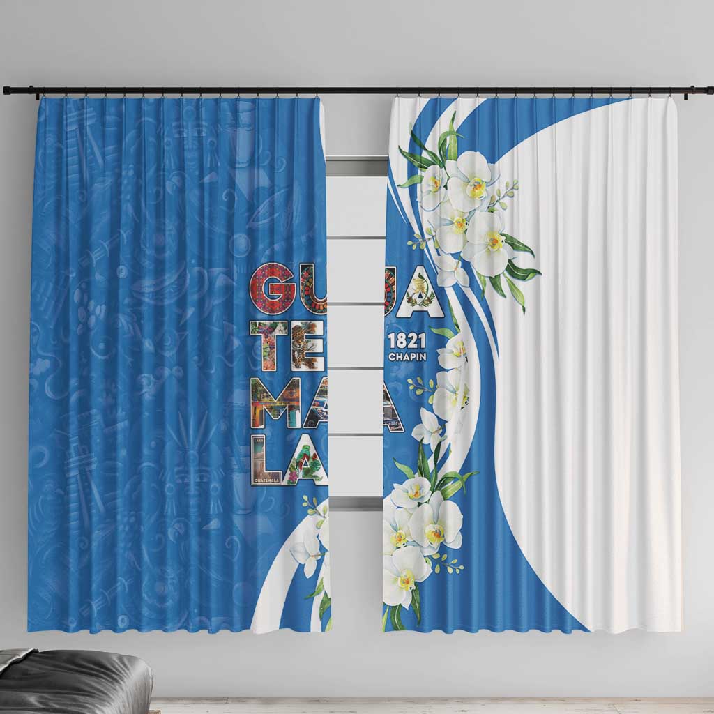 Guatemala 1821 Chapin Window Curtain Happy Independence Day - Wonder Print Shop