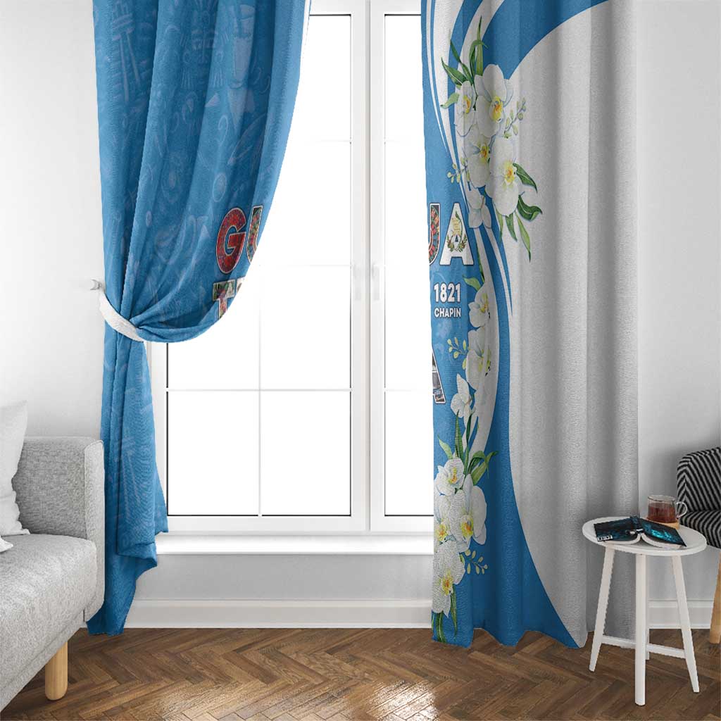 Guatemala 1821 Chapin Window Curtain Happy Independence Day - Wonder Print Shop
