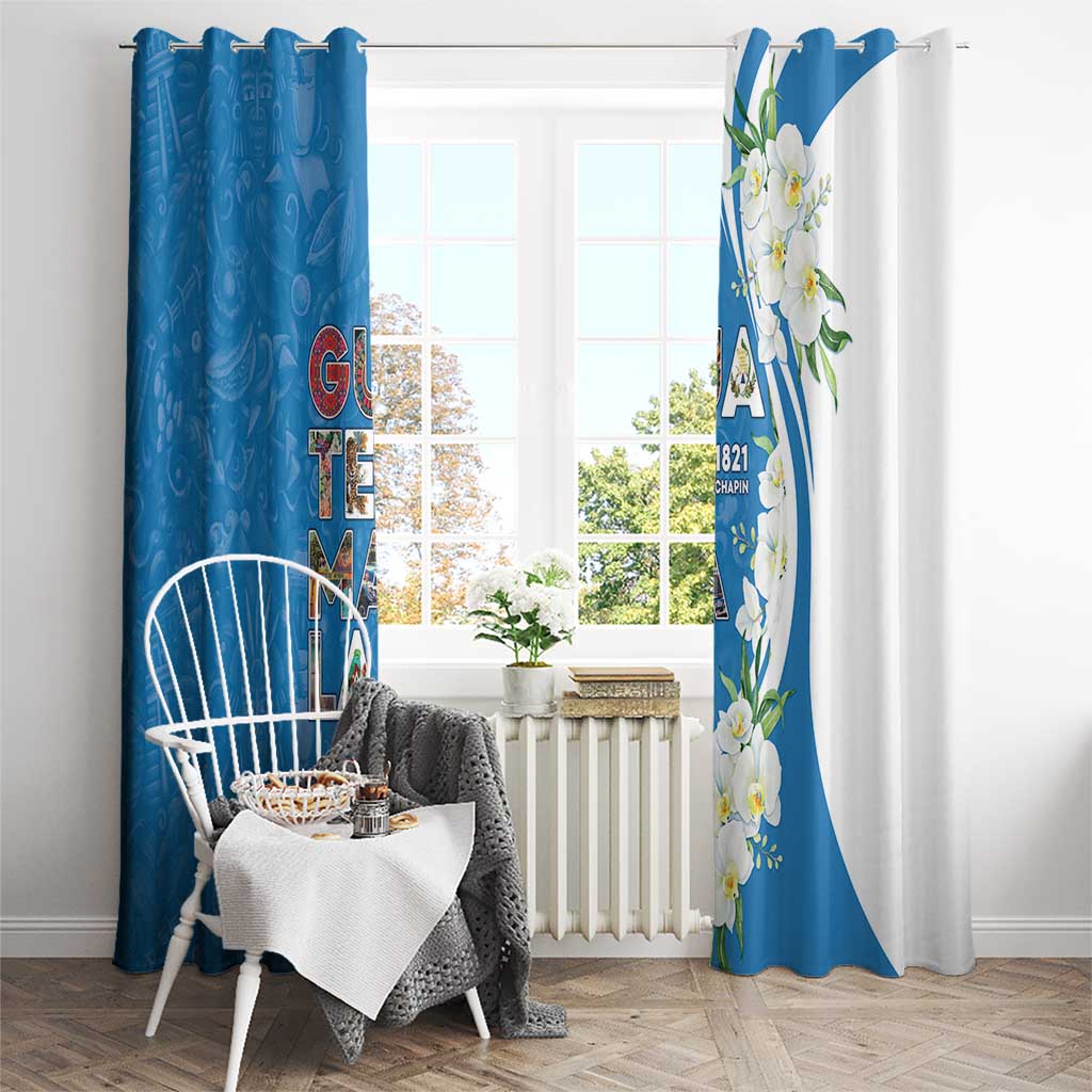 Guatemala 1821 Chapin Window Curtain Happy Independence Day - Wonder Print Shop
