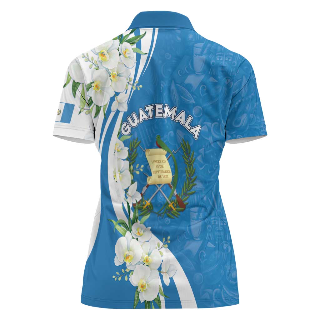 Guatemala 1821 Chapin Women Polo Shirt Happy Independence Day - Wonder Print Shop