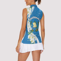 Guatemala 1821 Chapin Women Sleeveless Polo Shirt Happy Independence Day - Wonder Print Shop