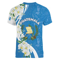 Guatemala 1821 Chapin Women V-Neck T-Shirt Happy Independence Day - Wonder Print Shop