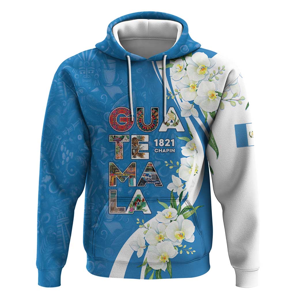 Guatemala 1821 Chapin Zip Hoodie Happy Independence Day - Wonder Print Shop