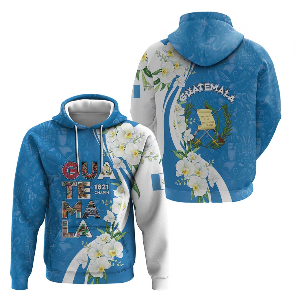 Guatemala 1821 Chapin Zip Hoodie Happy Independence Day - Wonder Print Shop