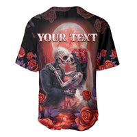 Personalised Day of Dead Couple Sugar Skull Baseball Jersey Forever and Ever! LT05 - Wonder Print Shop