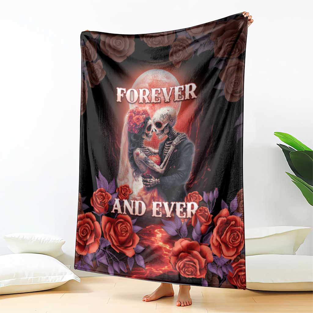 Day of Dead Couple Sugar Skull Blanket Forever and Ever!