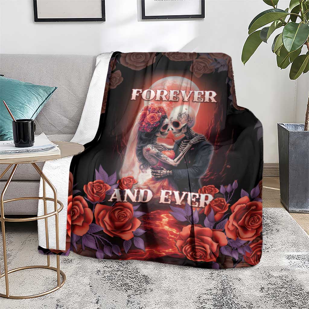 Day of Dead Couple Sugar Skull Blanket Forever and Ever!