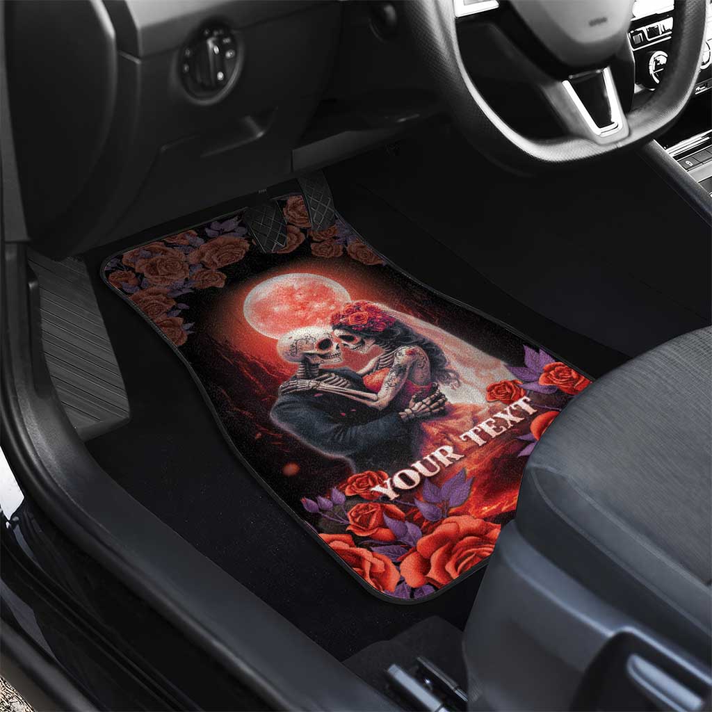 Personalised Day of Dead Couple Sugar Skull Car Mats Forever and Ever! LT05 - Wonder Print Shop