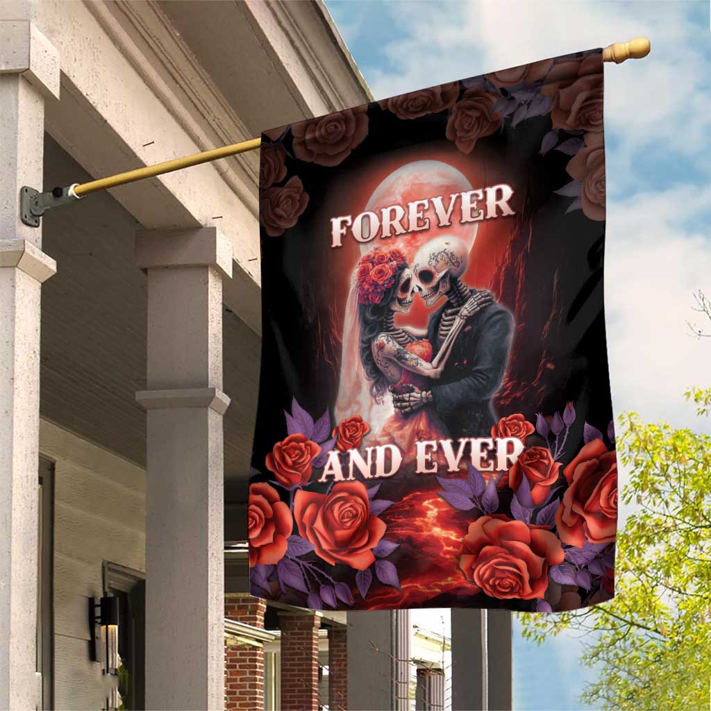 Day of Dead Couple Sugar Skull Garden Flag Forever and Ever! LT05 - Wonder Print Shop