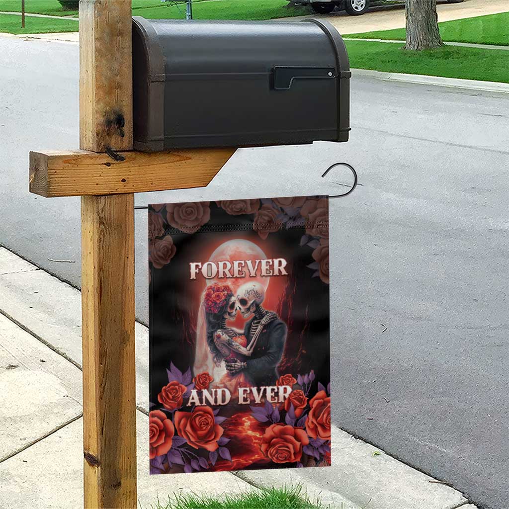 Day of Dead Couple Sugar Skull Garden Flag Forever and Ever! LT05 - Wonder Print Shop