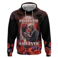 Personalised Day of Dead Couple Sugar Skull Hoodie Forever and Ever! LT05 - Wonder Print Shop