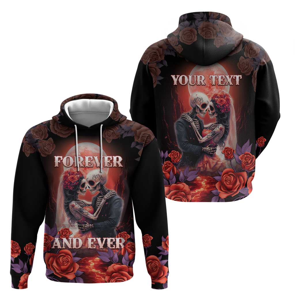 Personalised Day of Dead Couple Sugar Skull Hoodie Forever and Ever! LT05 - Wonder Print Shop