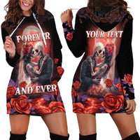 Personalised Day of Dead Couple Sugar Skull Hoodie Dress Forever and Ever! LT05 - Wonder Print Shop