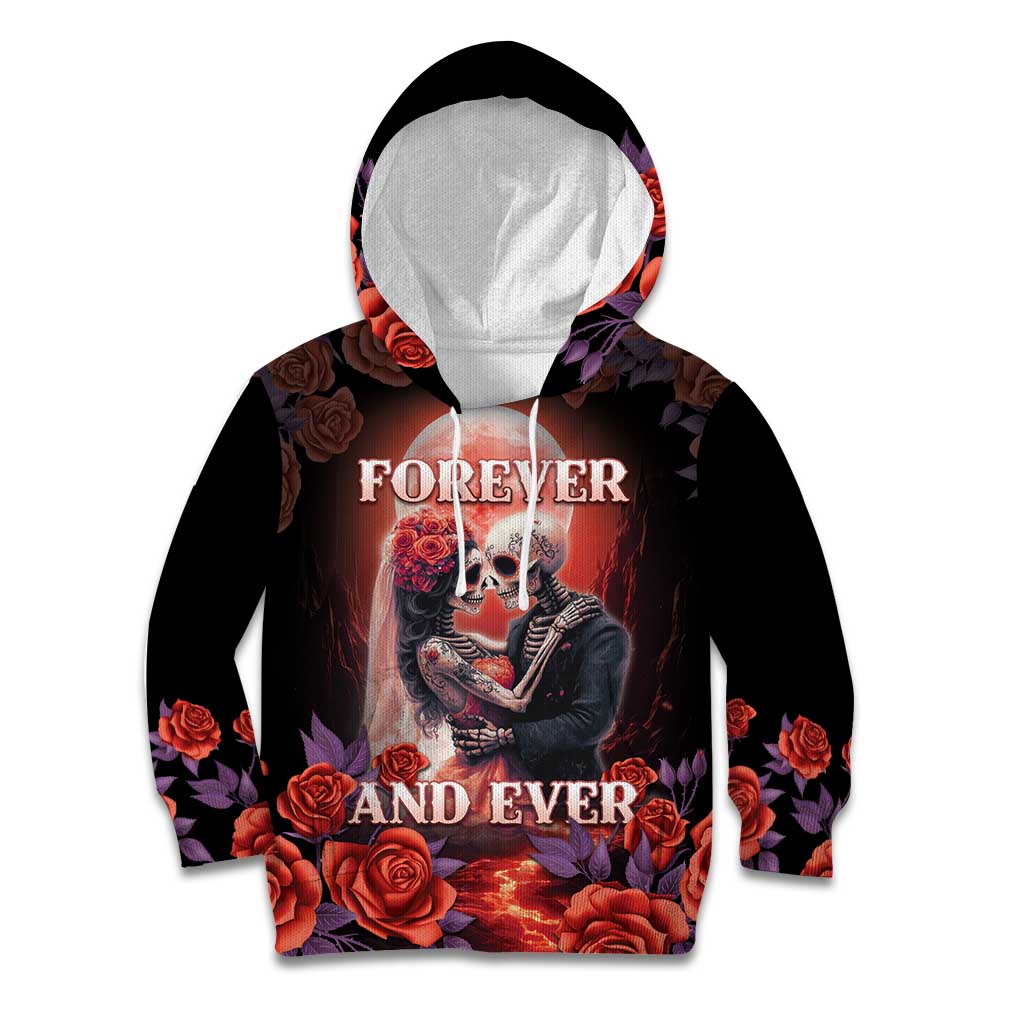 Personalised Day of Dead Couple Sugar Skull Kid Hoodie Forever and Ever! LT05 - Wonder Print Shop