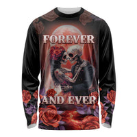 Personalised Day of Dead Couple Sugar Skull Long Sleeve Shirt Forever and Ever! LT05 - Wonder Print Shop