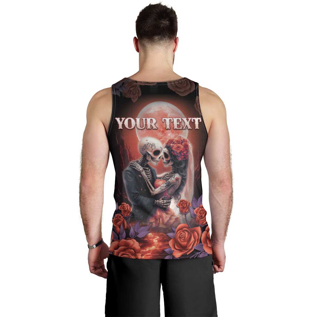Personalised Day of Dead Couple Sugar Skull Men Tank Top Forever and Ever! LT05 - Wonder Print Shop