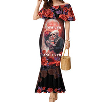 Personalised Day of Dead Couple Sugar Skull Mermaid Dress Forever and Ever! LT05 - Wonder Print Shop