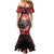 Personalised Day of Dead Couple Sugar Skull Mermaid Dress Forever and Ever! LT05 - Wonder Print Shop