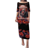 Personalised Day of Dead Couple Sugar Skull Puletasi Forever and Ever! LT05 - Wonder Print Shop