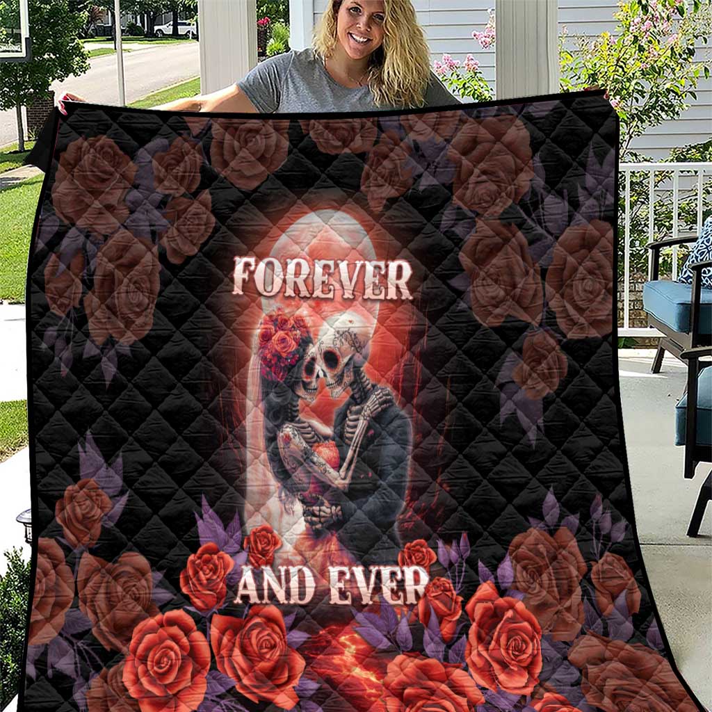 Day of Dead Couple Sugar Skull Quilt Forever and Ever! LT05 - Wonder Print Shop