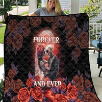 Day of Dead Couple Sugar Skull Quilt Forever and Ever! LT05 - Wonder Print Shop