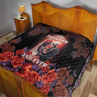 Day of Dead Couple Sugar Skull Quilt Forever and Ever! LT05 - Wonder Print Shop