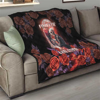 Day of Dead Couple Sugar Skull Quilt Forever and Ever! LT05 - Wonder Print Shop