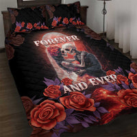 Day of Dead Couple Sugar Skull Quilt Bed Set Forever and Ever! LT05 - Wonder Print Shop