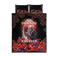 Day of Dead Couple Sugar Skull Quilt Bed Set Forever and Ever! LT05 - Wonder Print Shop