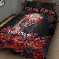 Day of Dead Couple Sugar Skull Quilt Bed Set Forever and Ever! LT05 - Wonder Print Shop