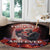 Day of Dead Couple Sugar Skull Round Carpet Forever and Ever!