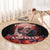 Day of Dead Couple Sugar Skull Round Carpet Forever and Ever!