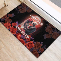 Day of Dead Couple Sugar Skull Rubber Doormat Forever and Ever! LT05 - Wonder Print Shop
