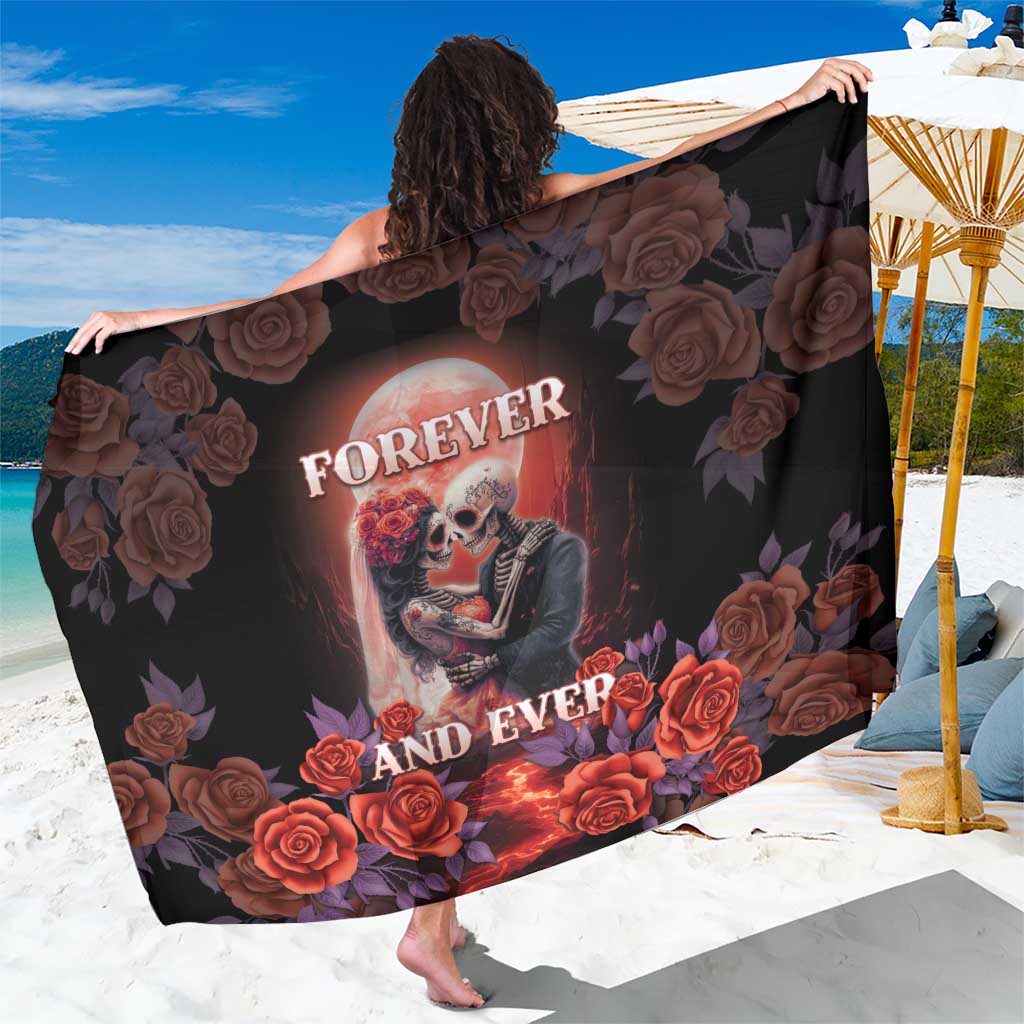 Day of Dead Couple Sugar Skull Sarong Forever and Ever! LT05 - Wonder Print Shop