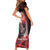 Personalised Day of Dead Couple Sugar Skull Short Sleeve Bodycon Dress Forever and Ever! LT05 - Wonder Print Shop
