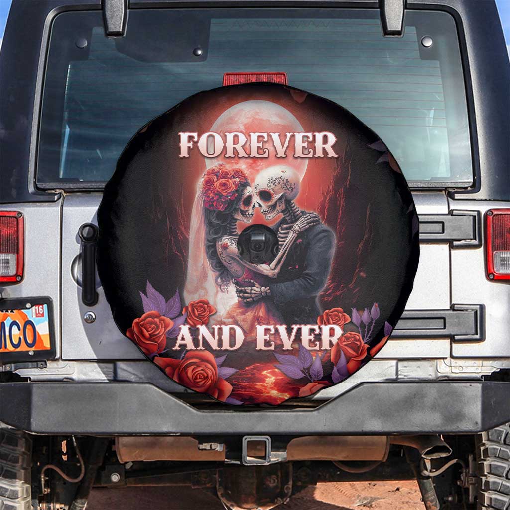 Day of Dead Couple Sugar Skull Spare Tire Cover Forever and Ever! LT05 - Wonder Print Shop