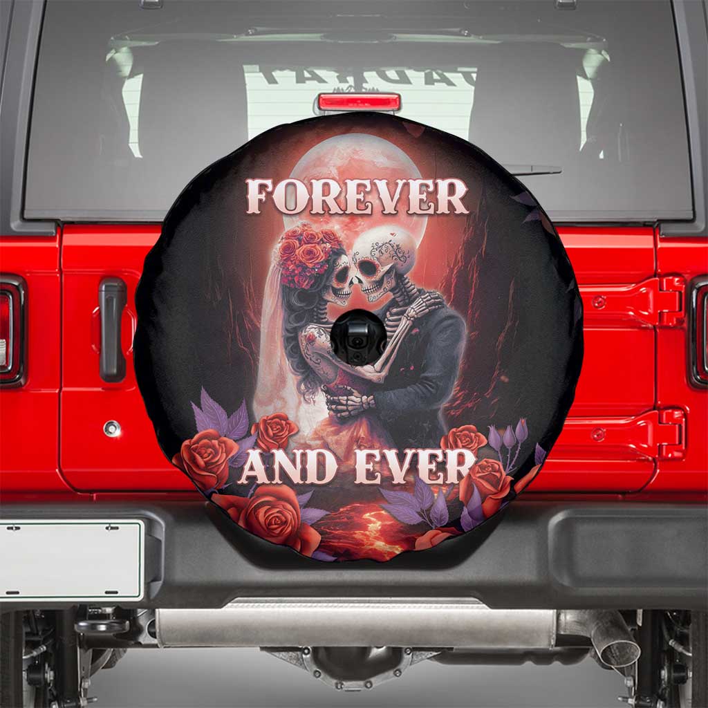 Day of Dead Couple Sugar Skull Spare Tire Cover Forever and Ever! LT05 - Wonder Print Shop