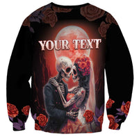 Personalised Day of Dead Couple Sugar Skull Sweatshirt Forever and Ever! LT05 - Wonder Print Shop
