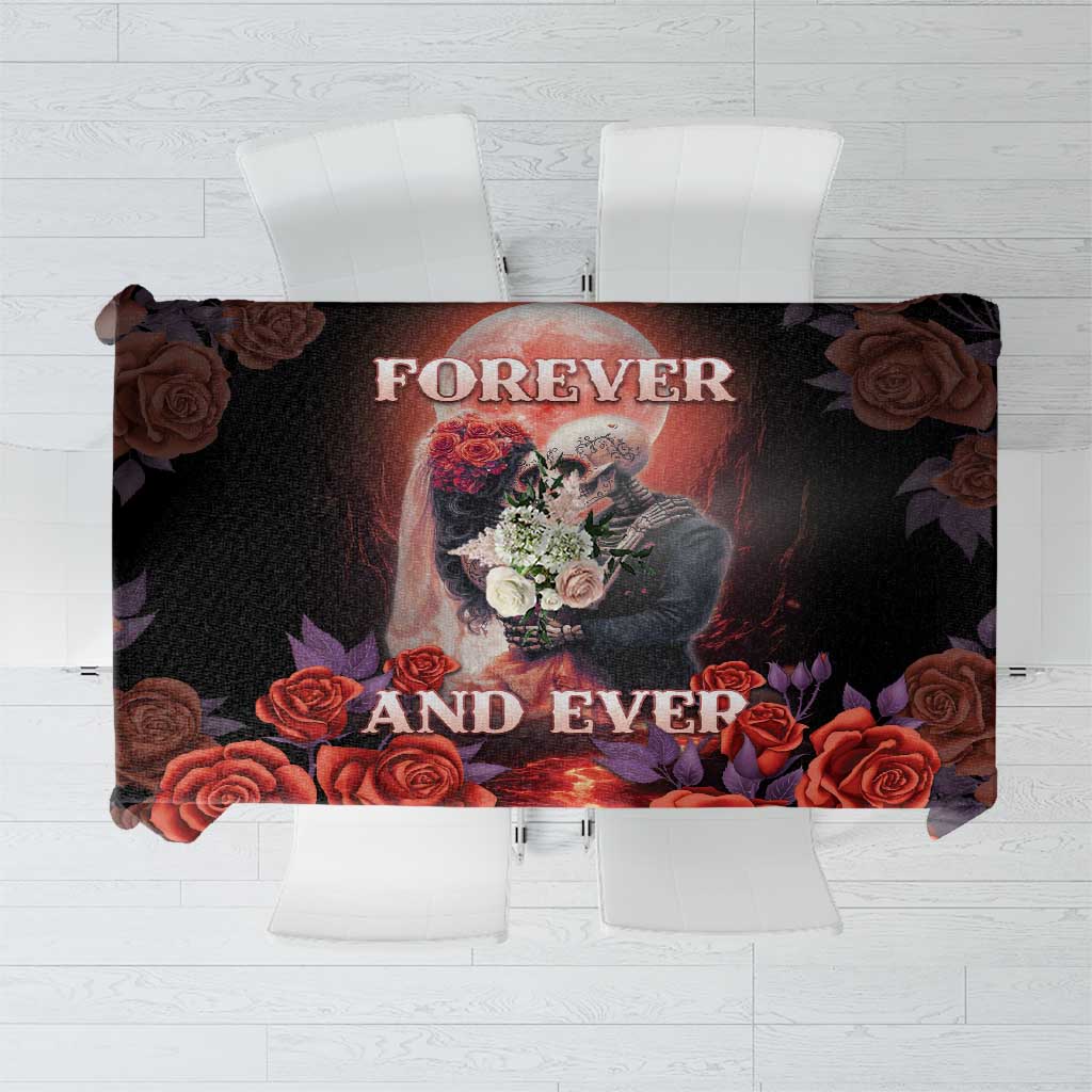 Day of Dead Couple Sugar Skull Tablecloth Forever and Ever! LT05 - Wonder Print Shop