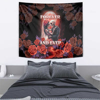 Day of Dead Couple Sugar Skull Tapestry Forever and Ever! LT05 - Wonder Print Shop