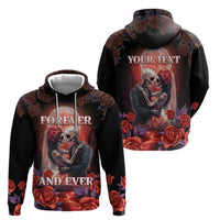 Personalised Day of Dead Couple Sugar Skull Zip Hoodie Forever and Ever! LT05 - Wonder Print Shop