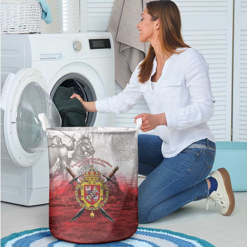 Polish-Lithuanian Commonwealth Laundry Basket Medieval Royal Coat Of Arms Heritage