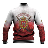 Polish-Lithuanian Commonwealth Baseball Jacket Medieval Royal Coat Of Arms Heritage