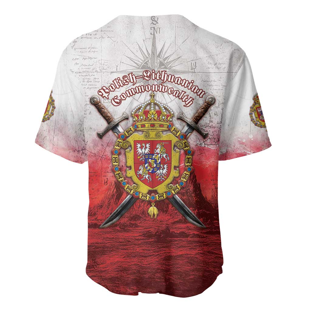 Polish-Lithuanian Commonwealth Baseball Jersey Medieval Royal Coat Of Arms Heritage