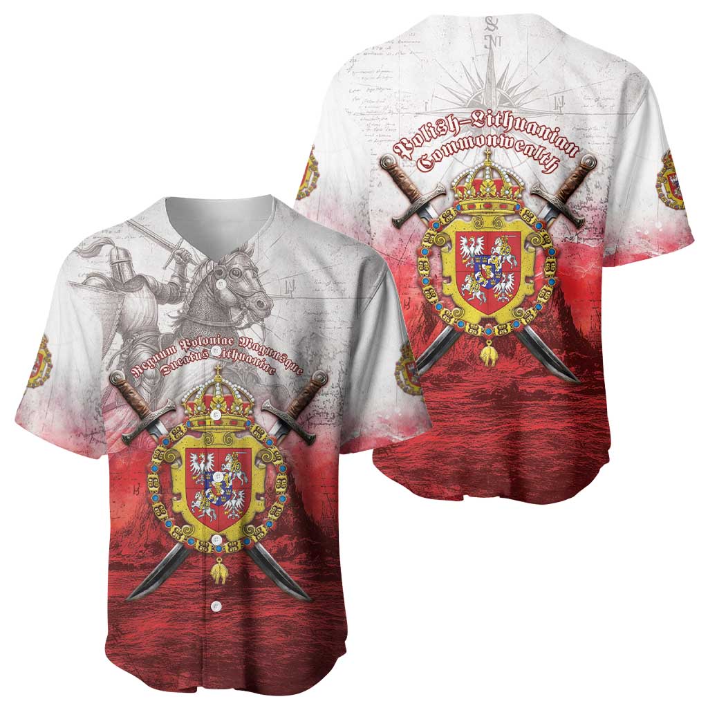 Polish-Lithuanian Commonwealth Baseball Jersey Medieval Royal Coat Of Arms Heritage