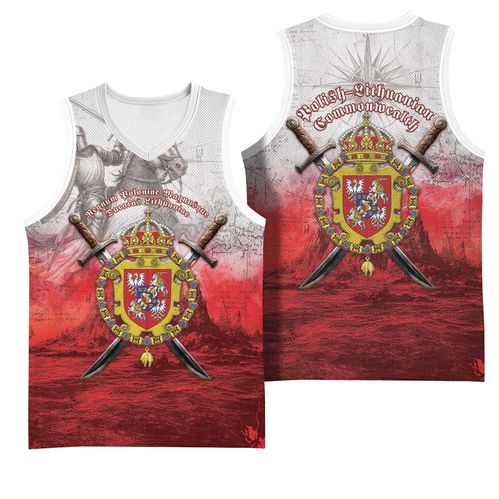 Polish-Lithuanian Commonwealth Basketball Jersey Medieval Royal Coat Of Arms Heritage