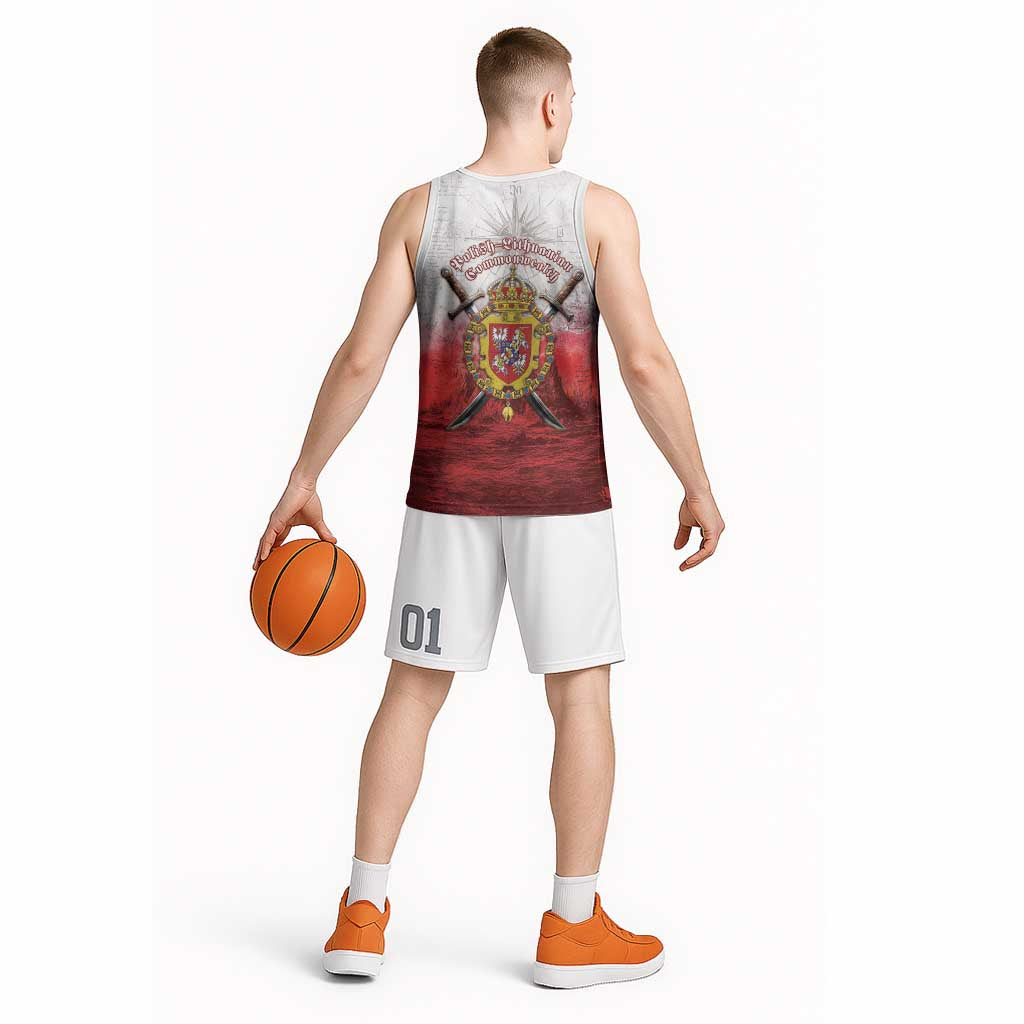 Polish-Lithuanian Commonwealth Basketball Jersey Medieval Royal Coat Of Arms Heritage